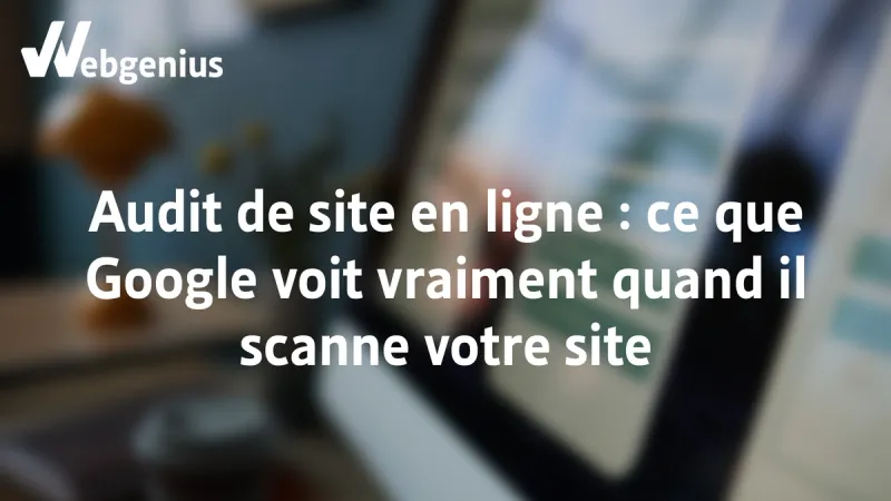 Audit de site en ligne, ce que Google voit vraiment quand il scanne votre site