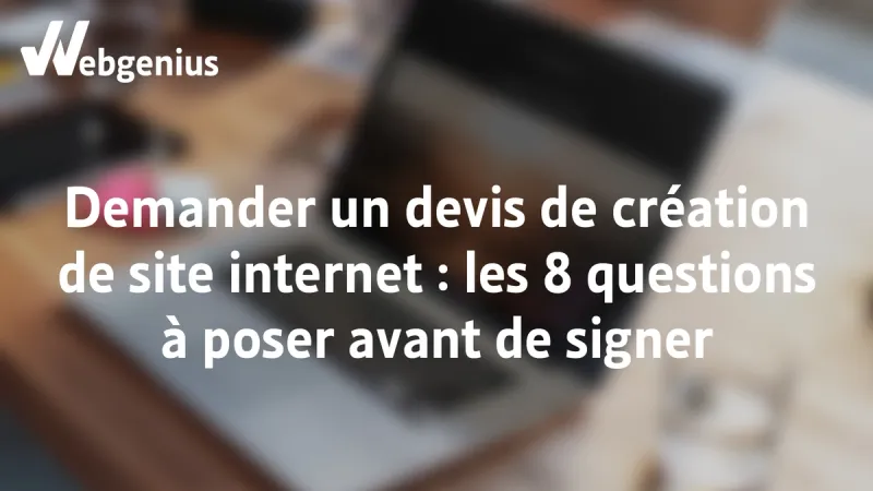 Demander un devis de création de site internet
