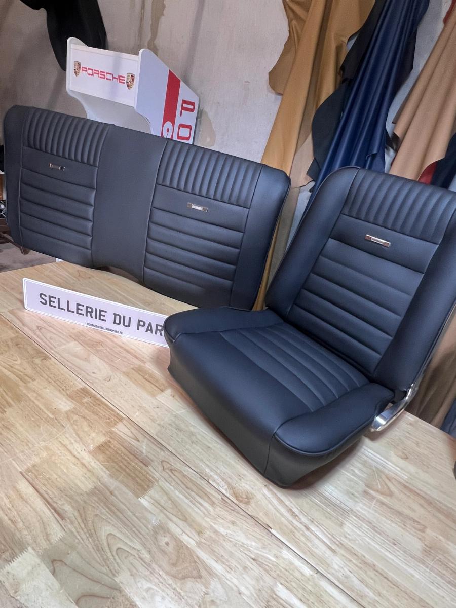 Restored automotive leather seat