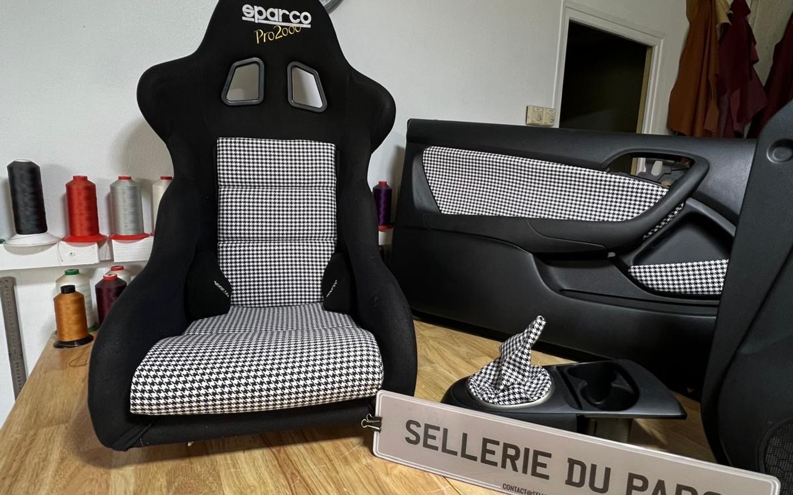 Intérieur de Porsche 911 Sport Classic dans un projet de sellerie