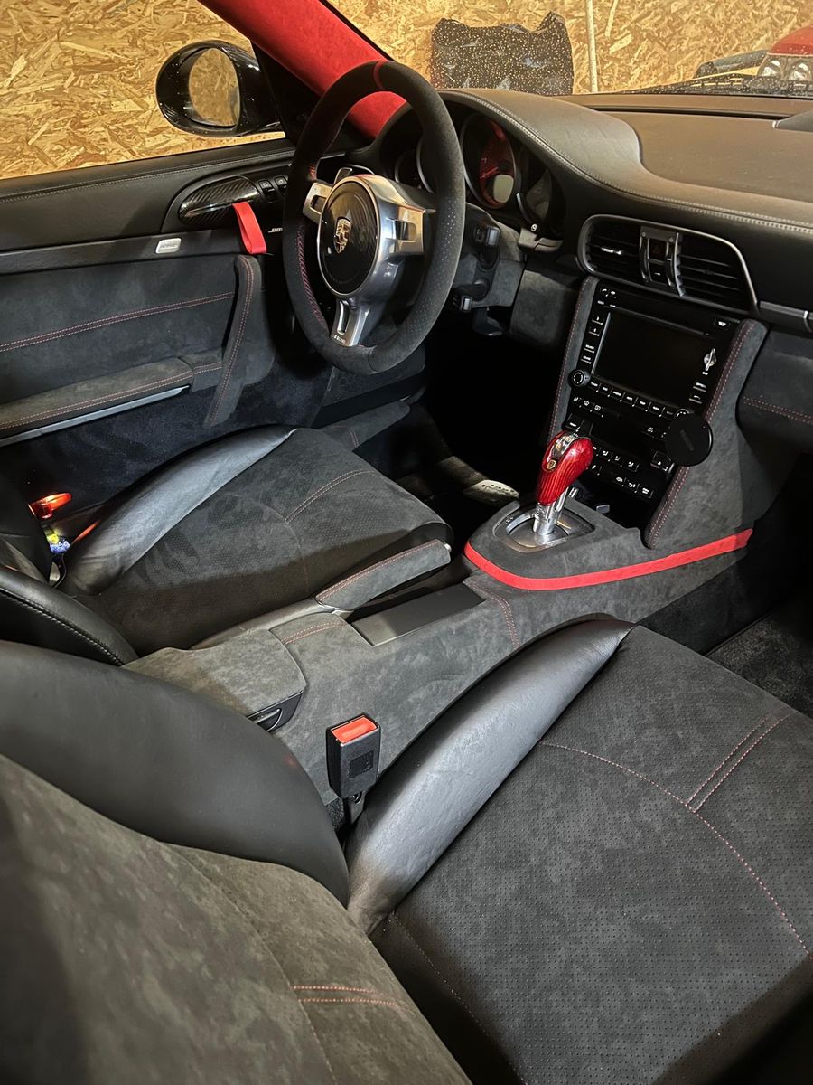 Restored car door panel and centre console