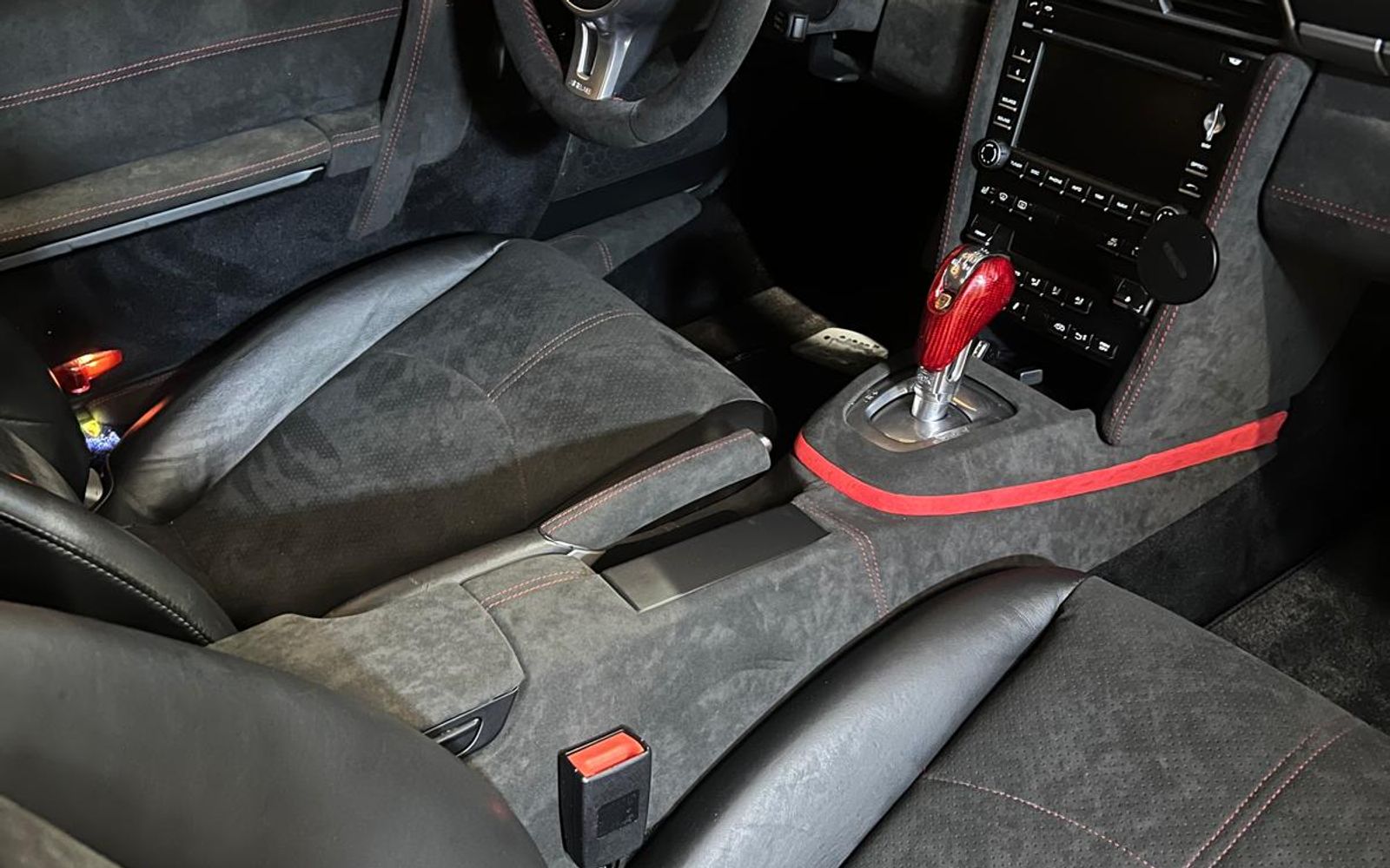 Restored car door panel and centre console