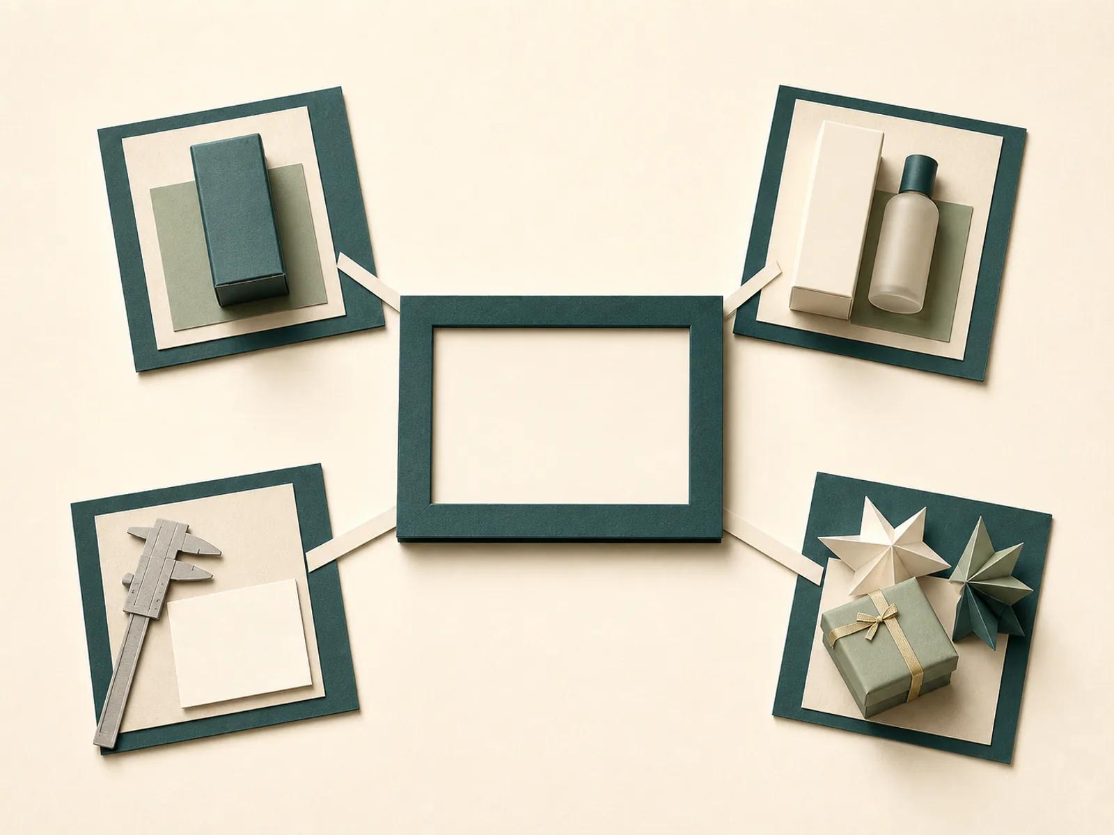 Packaging content scenes connected to focused product application quality and campaign destinations