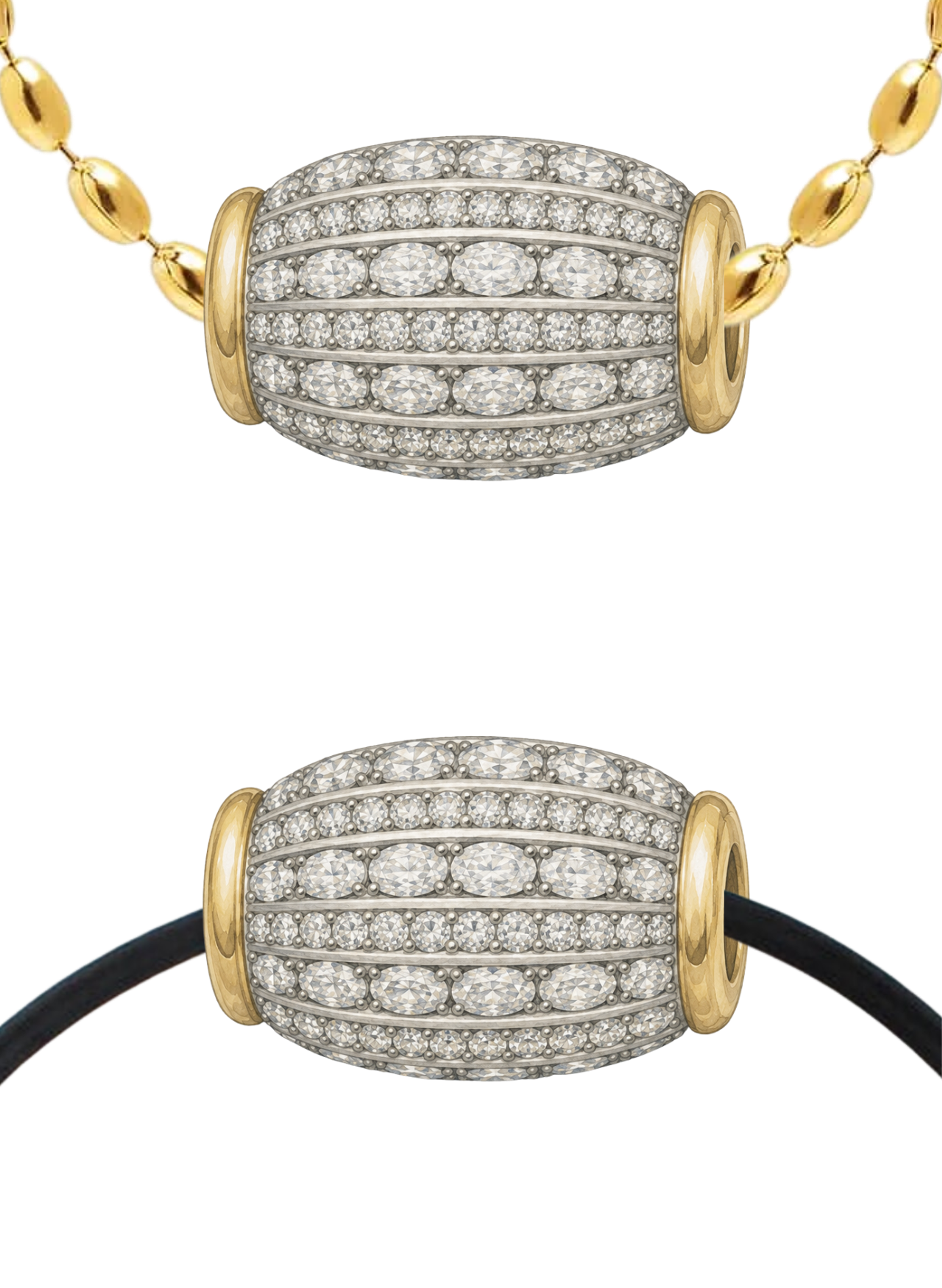 Gedi Mélange Pendant in Lab Grown Diamond