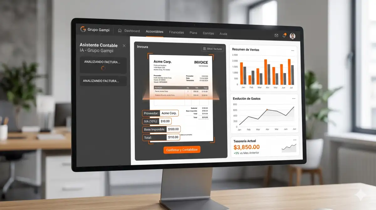 IA para contabilidad: cómo automatizar facturas, IVA y gestión con un ERP inteligente
