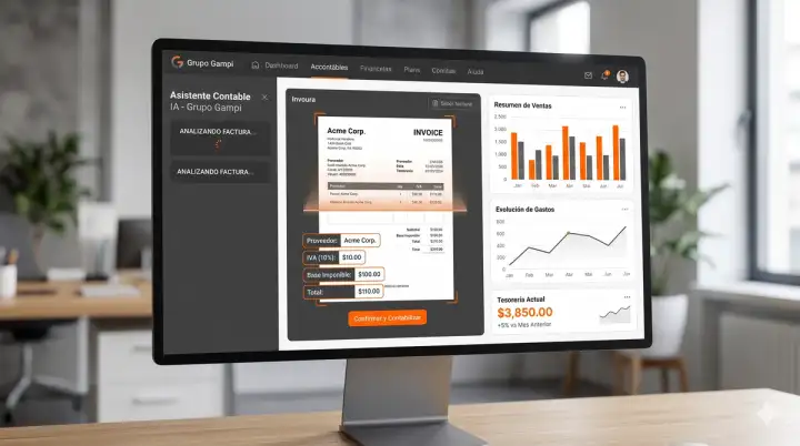 IA para contabilidad: cómo automatizar facturas, IVA y gestión con un ERP inteligente