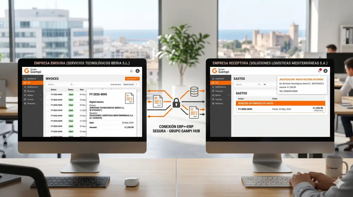 Grupo Gampi lanza Factura Inteligente ERP↔ERP para conectar facturas entre empresas