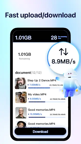 Fast Upload/Download