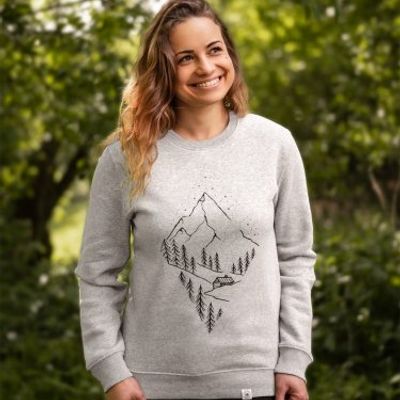 Dámská mikina bez kapuce