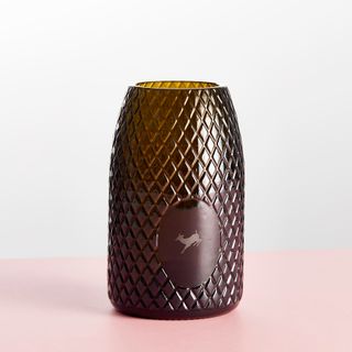 Váza rovná károvaná – tmavá