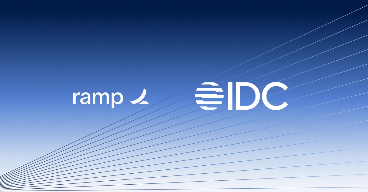 Ramp named a Leader in 2025 IDC MarketScape for AI-enabled T&E apps