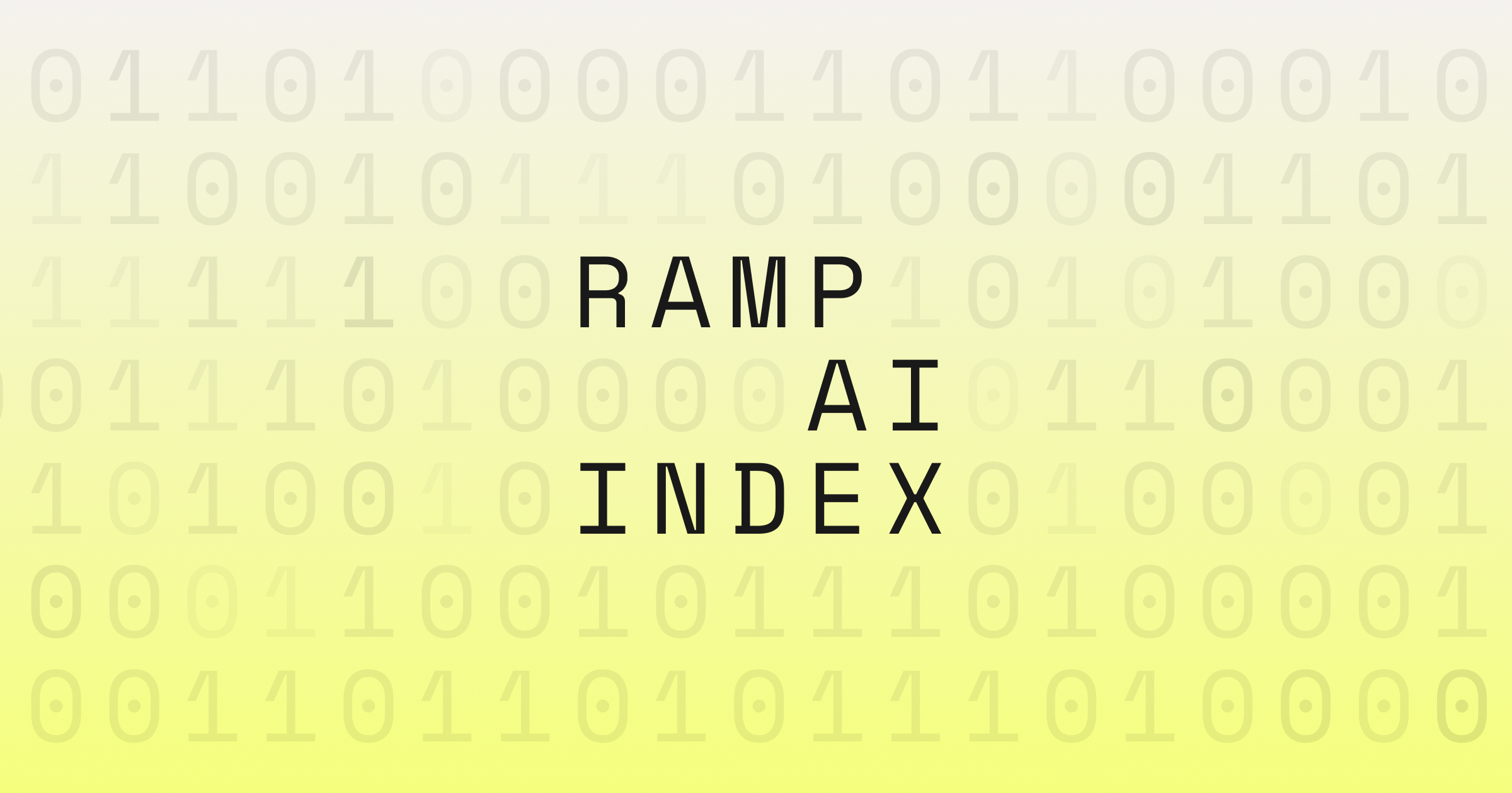 Ramp AI Index chart showing Anthropic surpassing OpenAI in business adoption