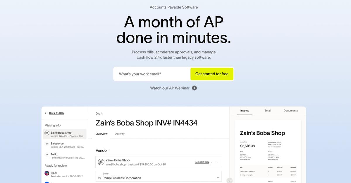 Does Ramp Offer Accounts Payable Software?