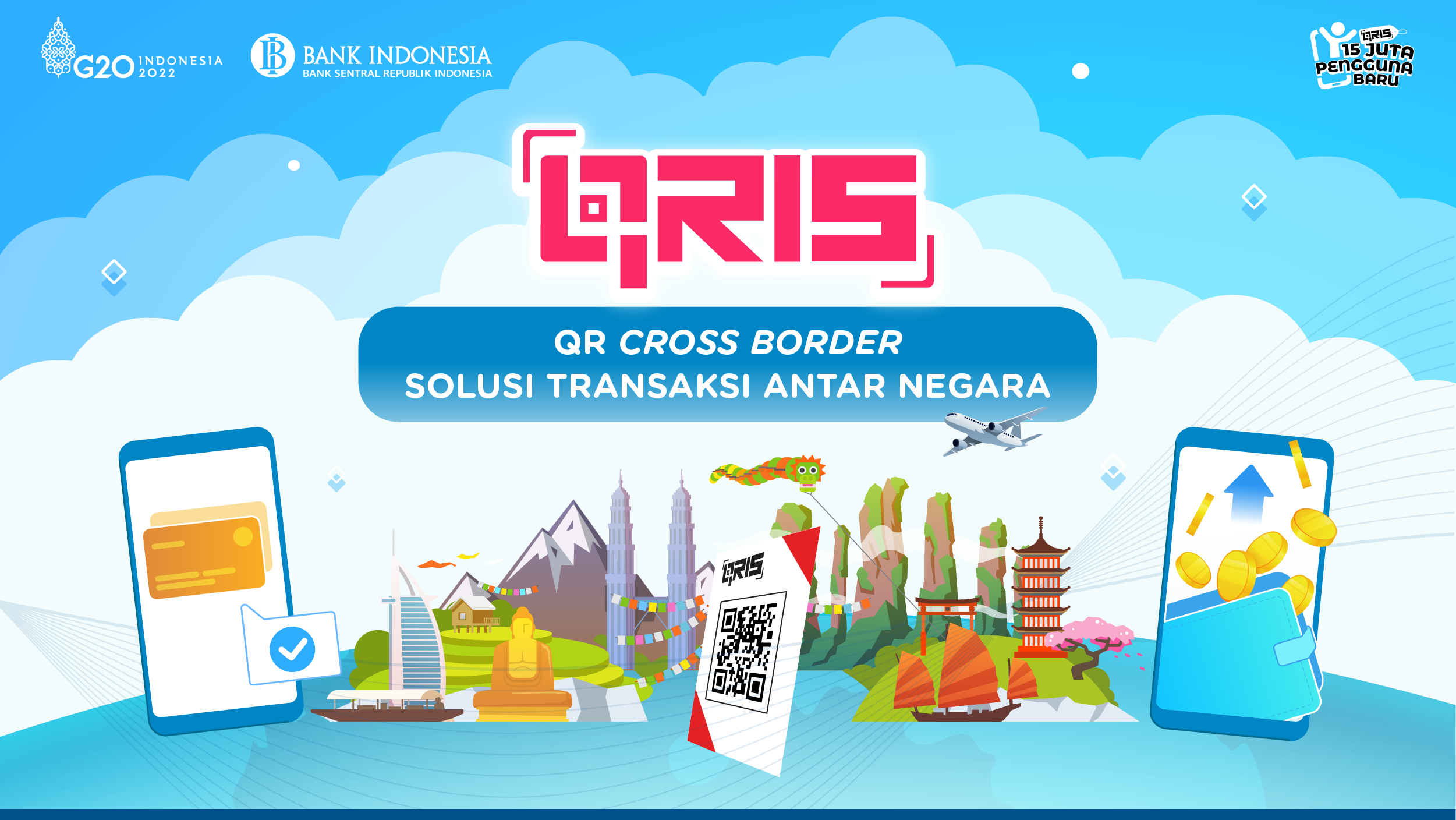QRIS Cross Border Membangkitkan UKM ASEAN Menjadi Pemain Penting Perekonomi Global illustration