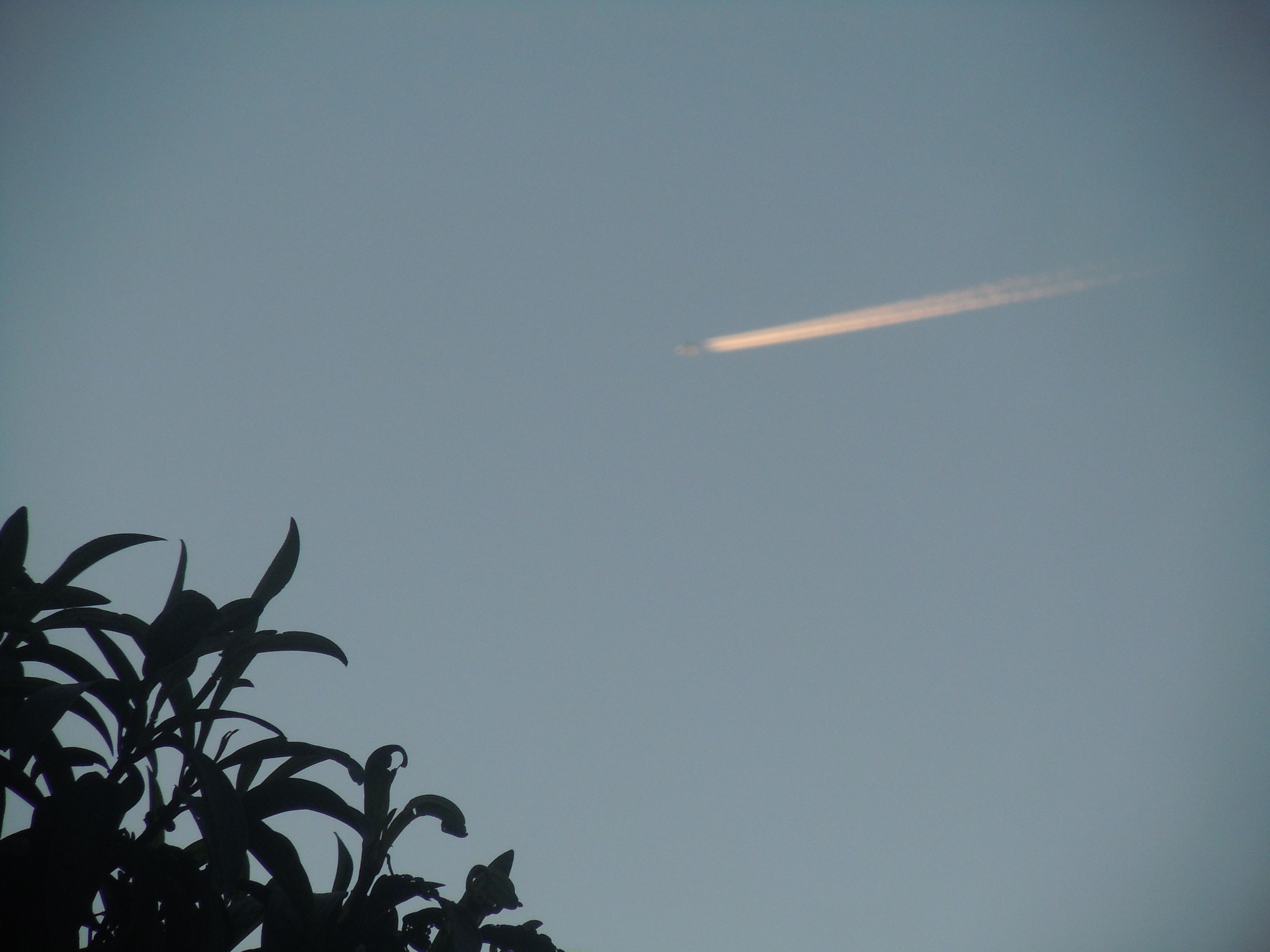 Avião no céu