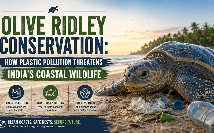 Olive Ridley Conservation: How Plastic Pollution Threatens India's Coastal Wildlife cover image