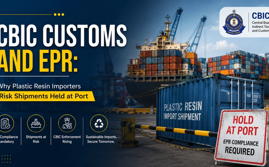 CBIC Customs and EPR: Why Plastic Resin Importers Risk Shipments Held at Port cover image