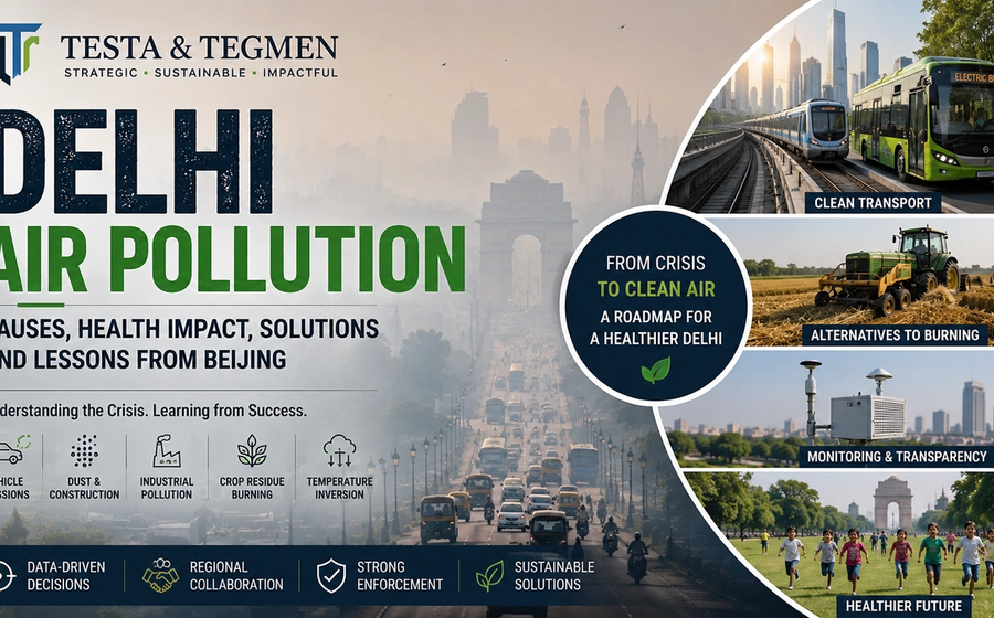 Delhi Air Pollution: Causes, Health Impact and Solutions cover image