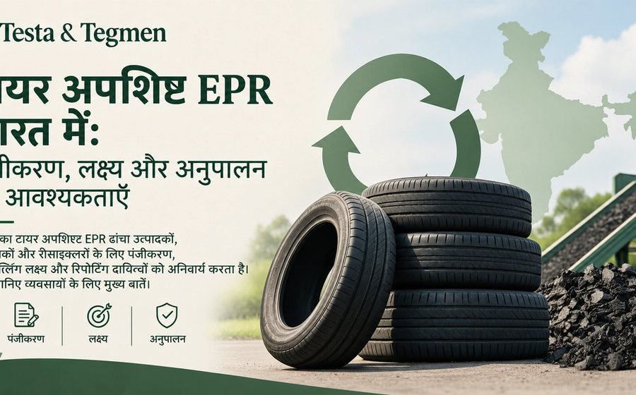 भारत में टायर वेस्ट EPR: पंजीकरण, लक्ष्य और अनुपालन की अनिवार्यताएँ cover image