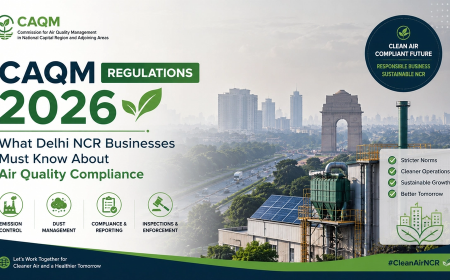 CAQM Regulations 2026: What Delhi NCR Businesses Must Know About Air Quality Compliance cover image