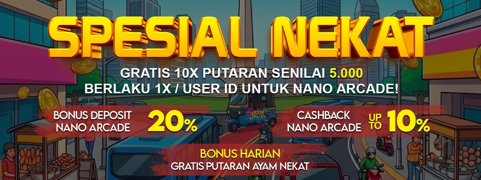 GRATIS 10X PUTARAN (AYAM NEKAT)