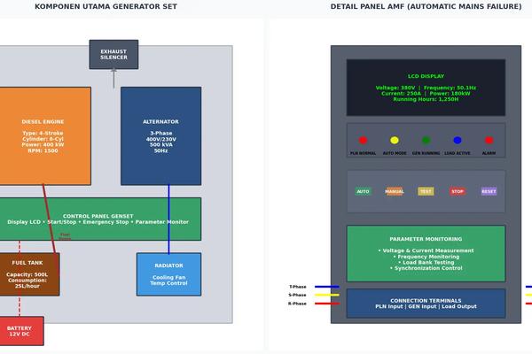 Sinkronisasi Genset dengan Sistem AMF