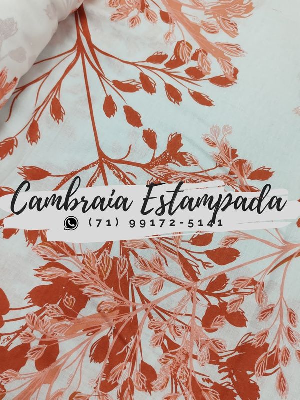 Cambraia de Algodão Estampada