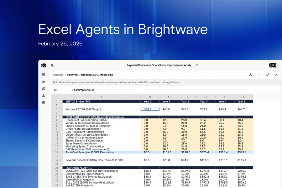 Excel Agents in Brightwave