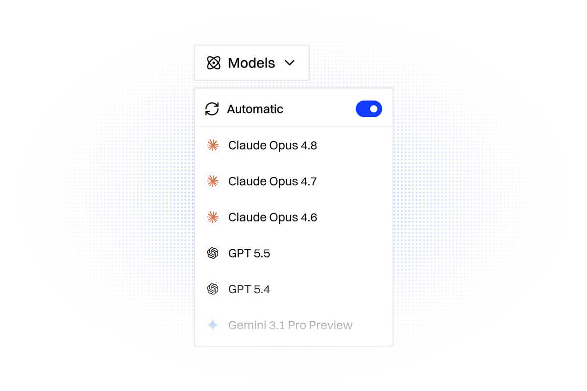 Automatic model routing