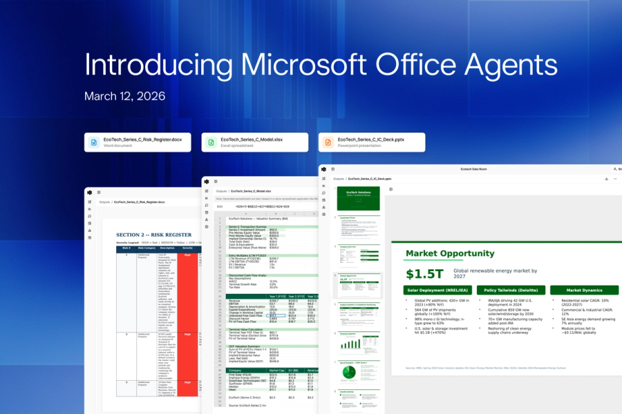 Word, PowerPoint, and Excel Agents — Plus JSON and XML Support