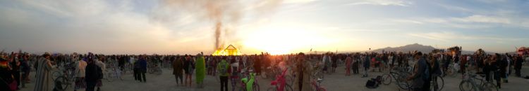 The catacombs, 'Pyramid' Burning and Sunrise