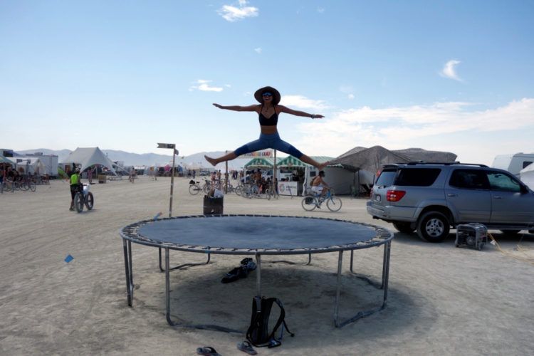 Burning Man Trampoline