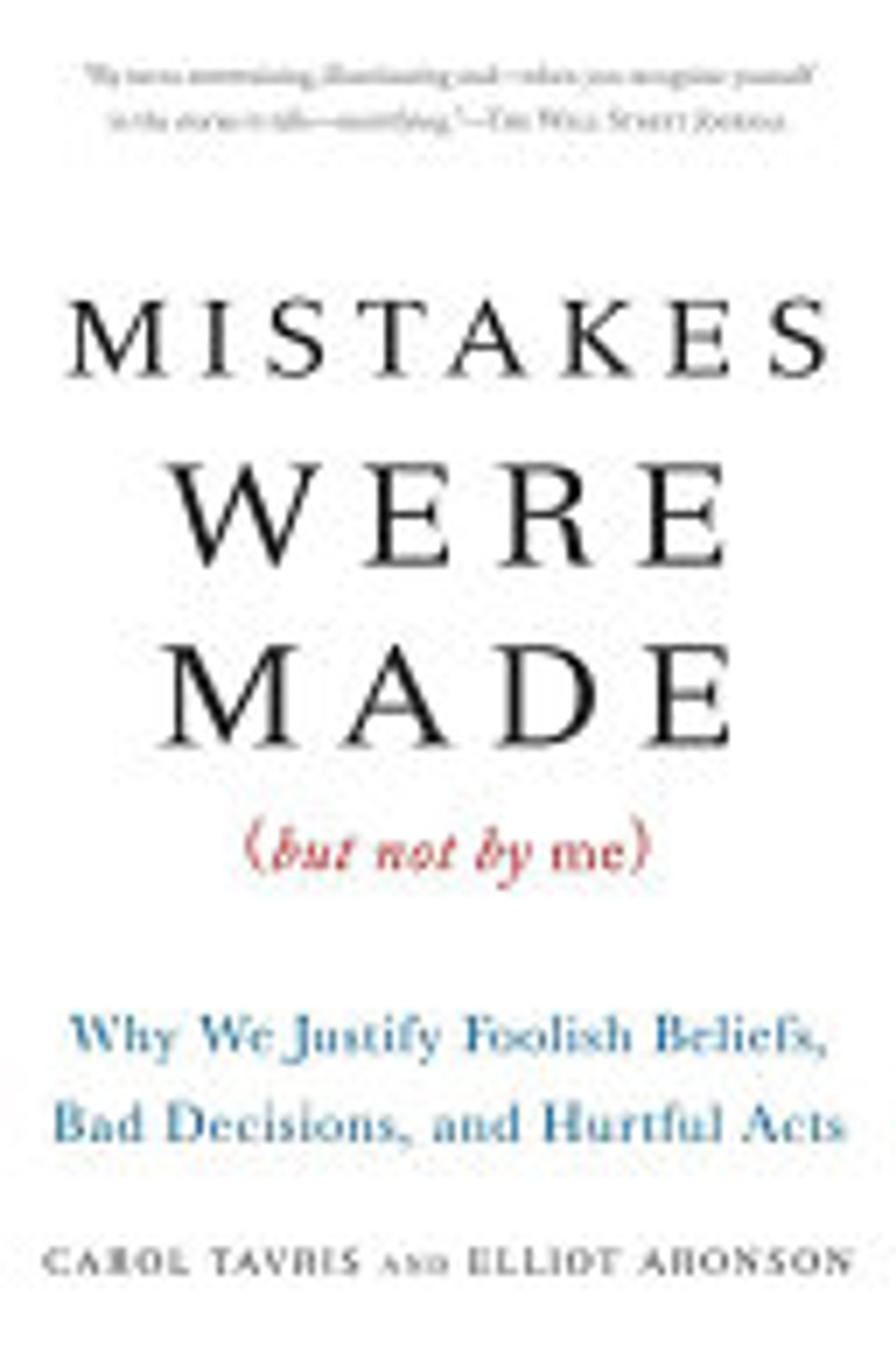 Mistakes Were Made cover, this book