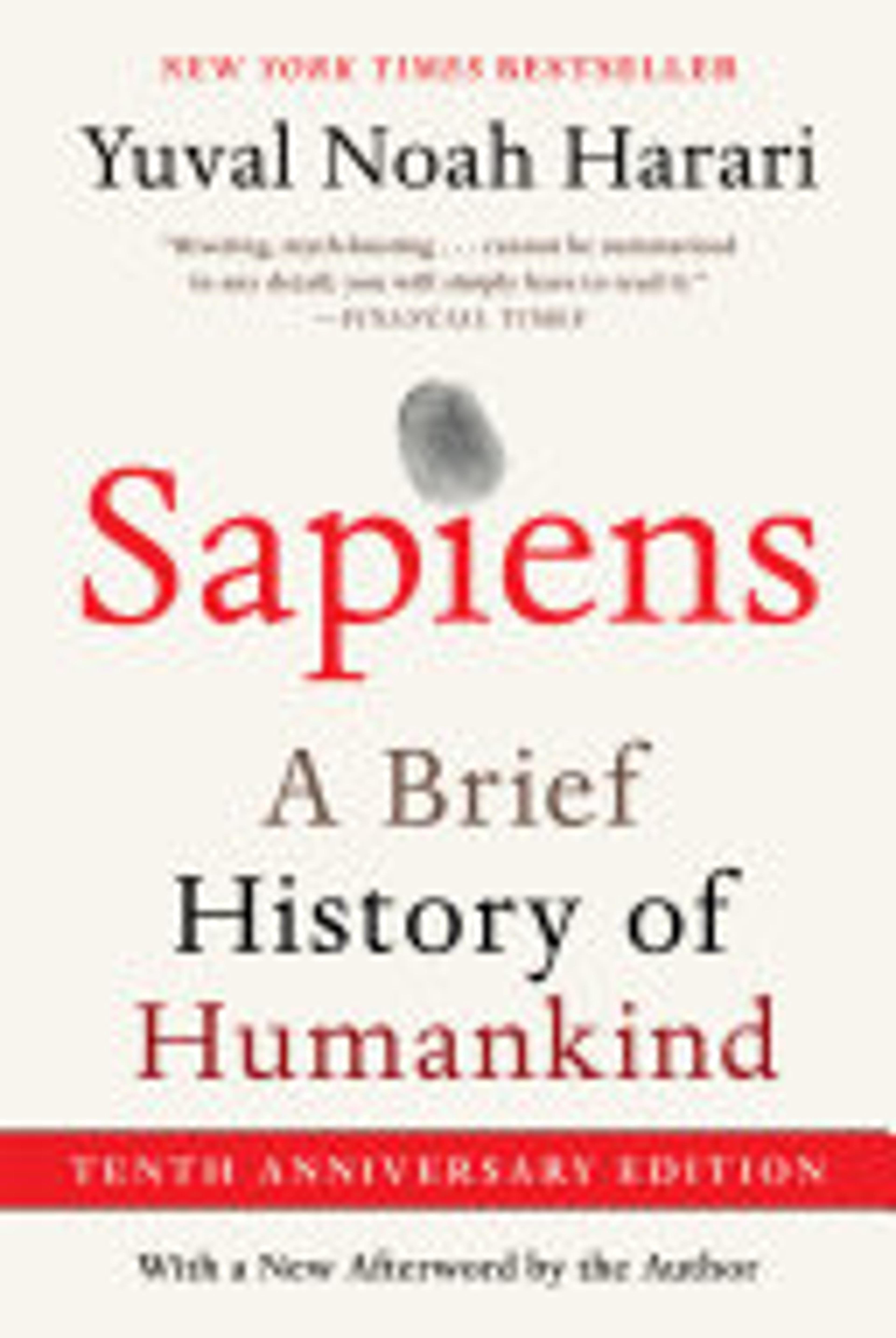 Sapiens cover, this book