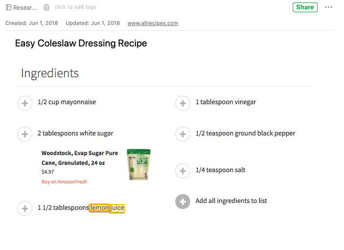 Evernote OCR