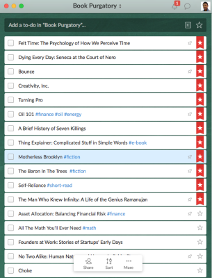 Wunderlist Book Purgatory