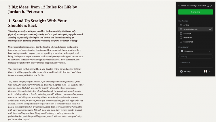Evernote Webclipper