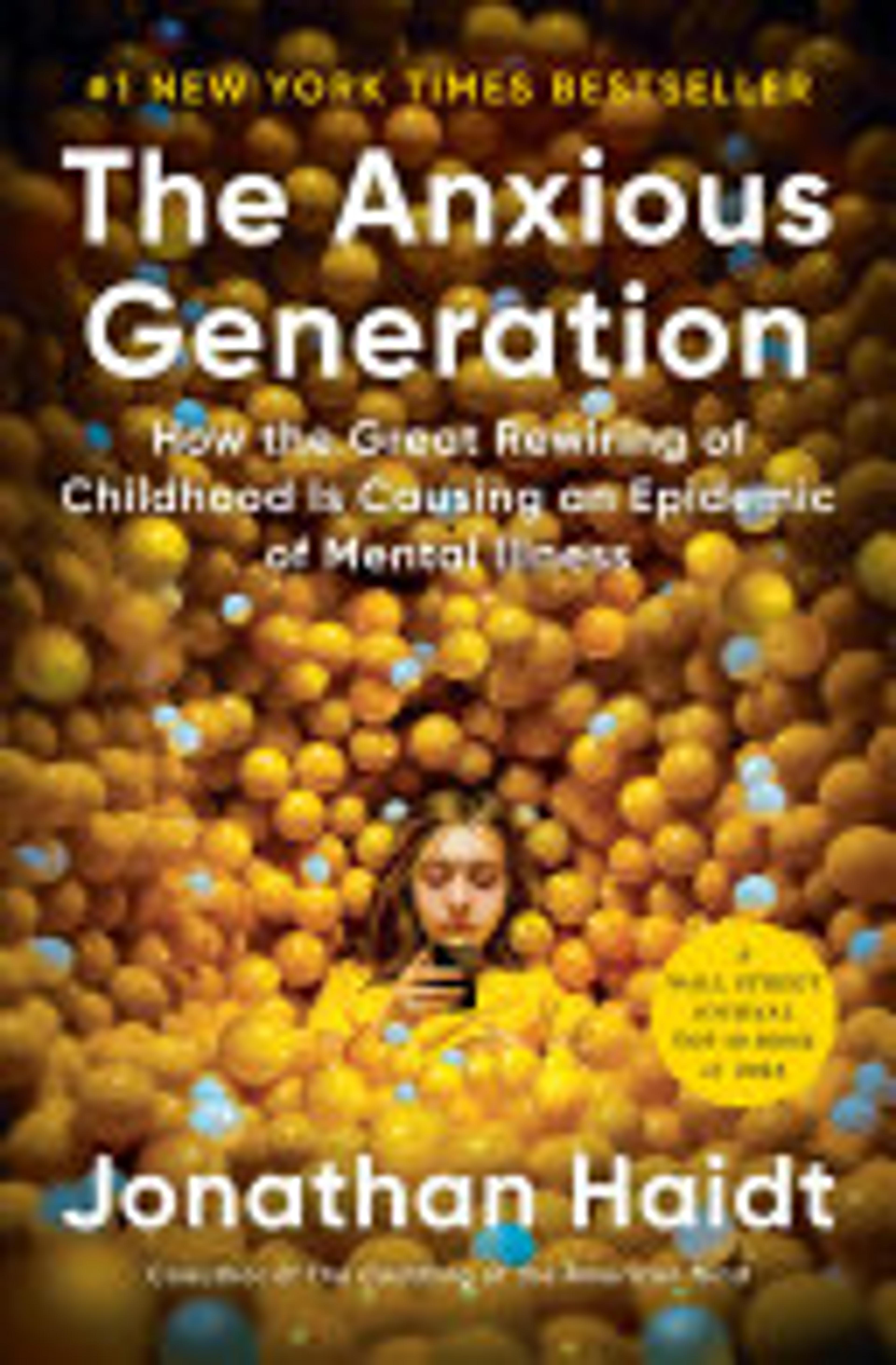 The Anxious Generation cover, this book