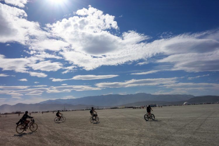 Burning Man Bikers
