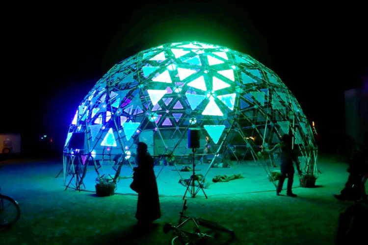 Burning Man Glowing Dome