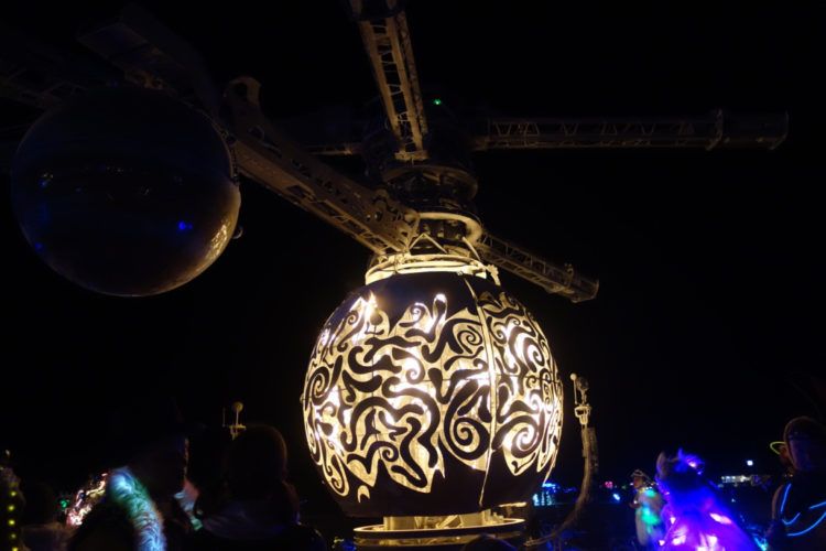 Burning Man Flre Globe