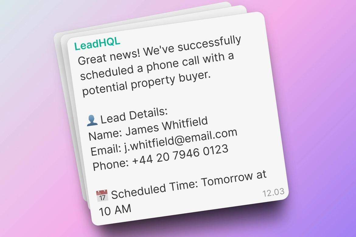 New meeting notification message