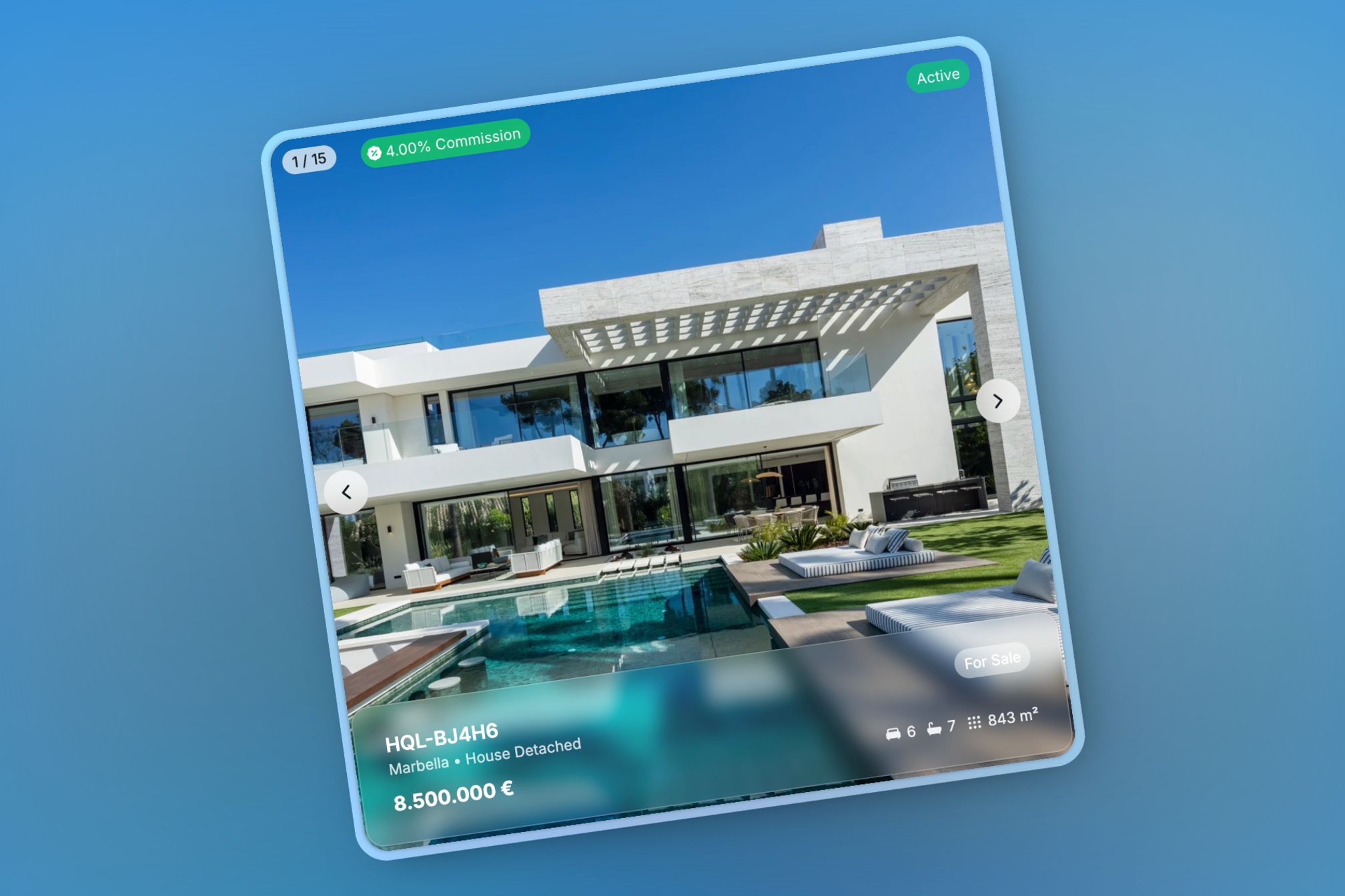 Screenshot of property listing