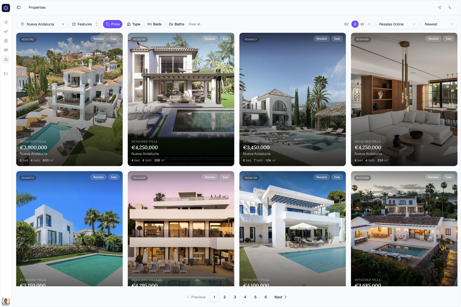 Image of Fondaro Property Research Listings Grid