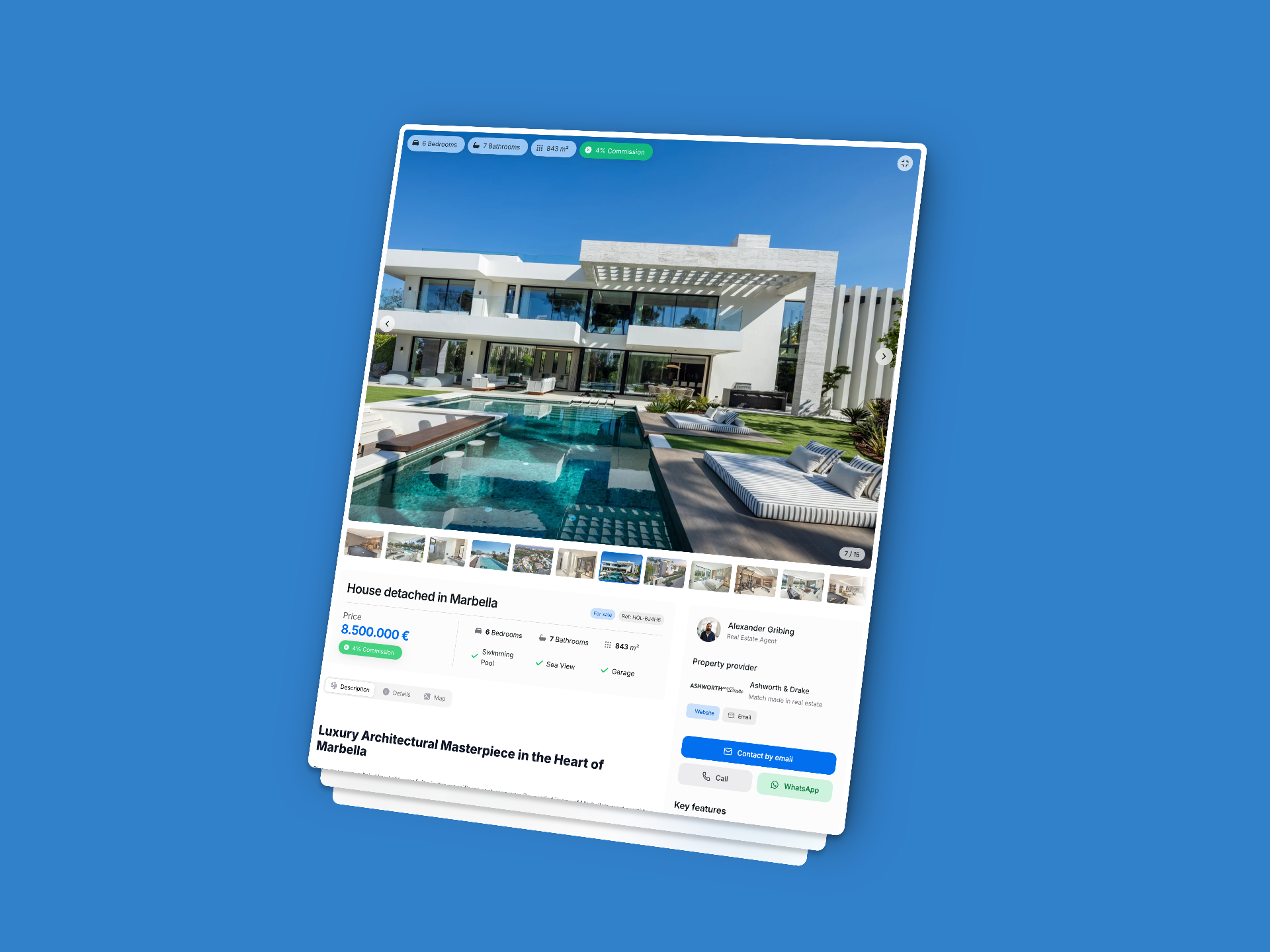 Screenshot of property listing MLS