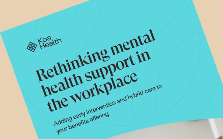 Cover image of Rethinking mental health support in the workplace
