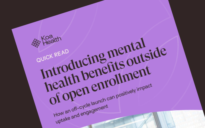 Cover of Introducing mental health benefits outside of open enrollment