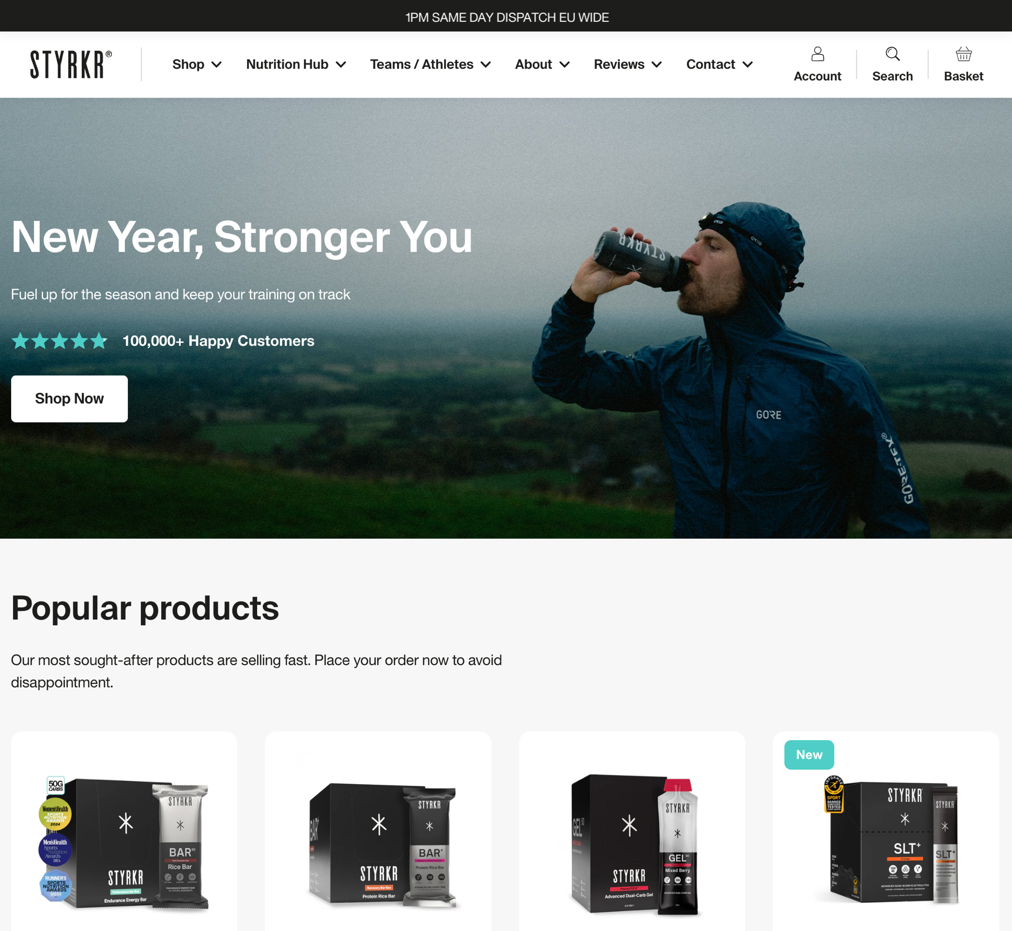 STYRKR: Google Ads audit and London Marathon campaign for a sports nutrition brand