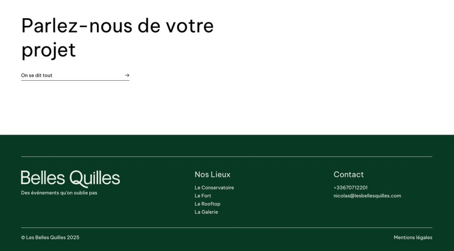 Pied de page