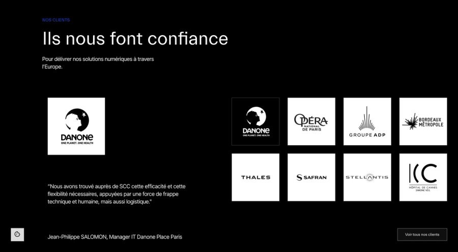 Les clients qui leur accordent leur confiance